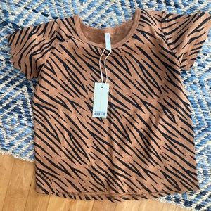 NWT. Rylee + Cru Tiger print shirt. Size 4-5. Gender Neutral